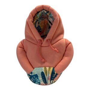 Puffin Drinkwear Peach Hoodie Can Cooler Tropical Lined Insulated Beverage Holde